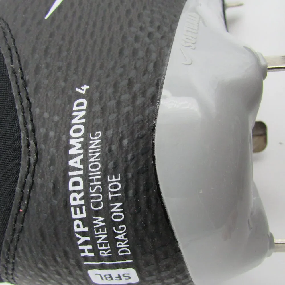 Nike Hyperdiamond 4 Black Softball Metal Cleats Women’s Size 8 New NWT - Picture 9 of 14